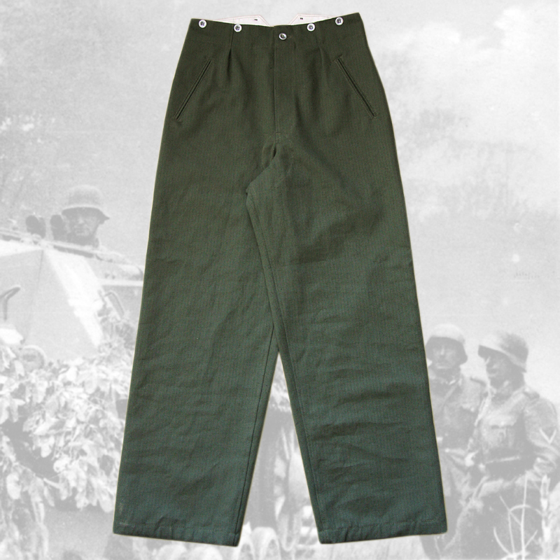 Drilichové  kalhoty M40 zelené